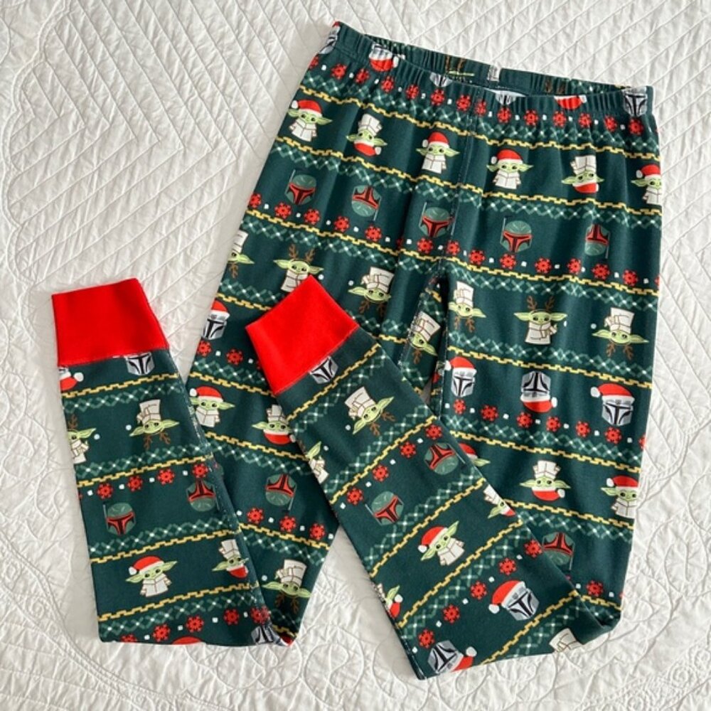 Hanna Andersson Star Wars Adult Pajama Pants Mandalorian Baby Yoda Christmas